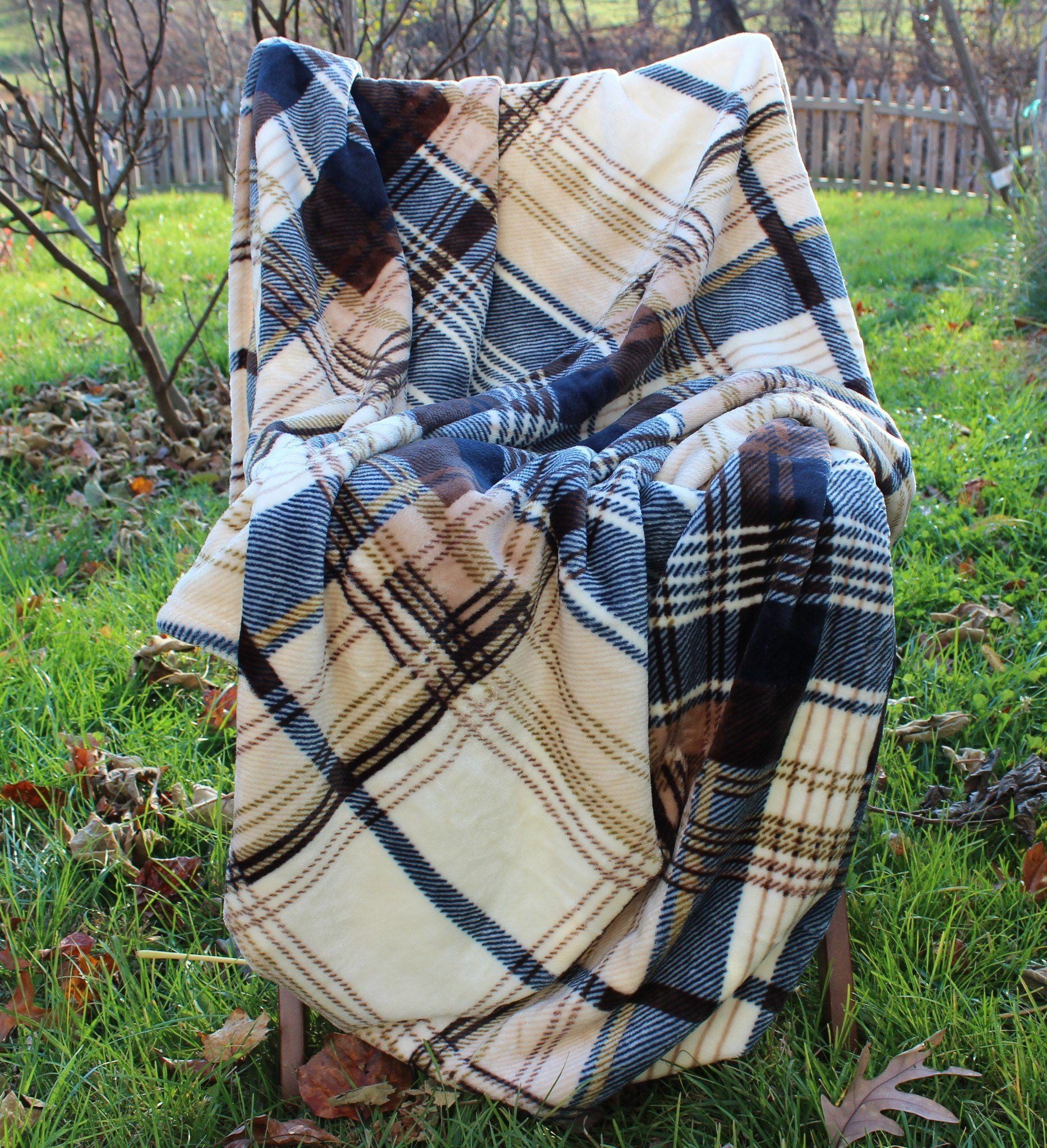Tache Super Soft Winter Cabin Flannel Throw Blanket - Tache Home Fashion