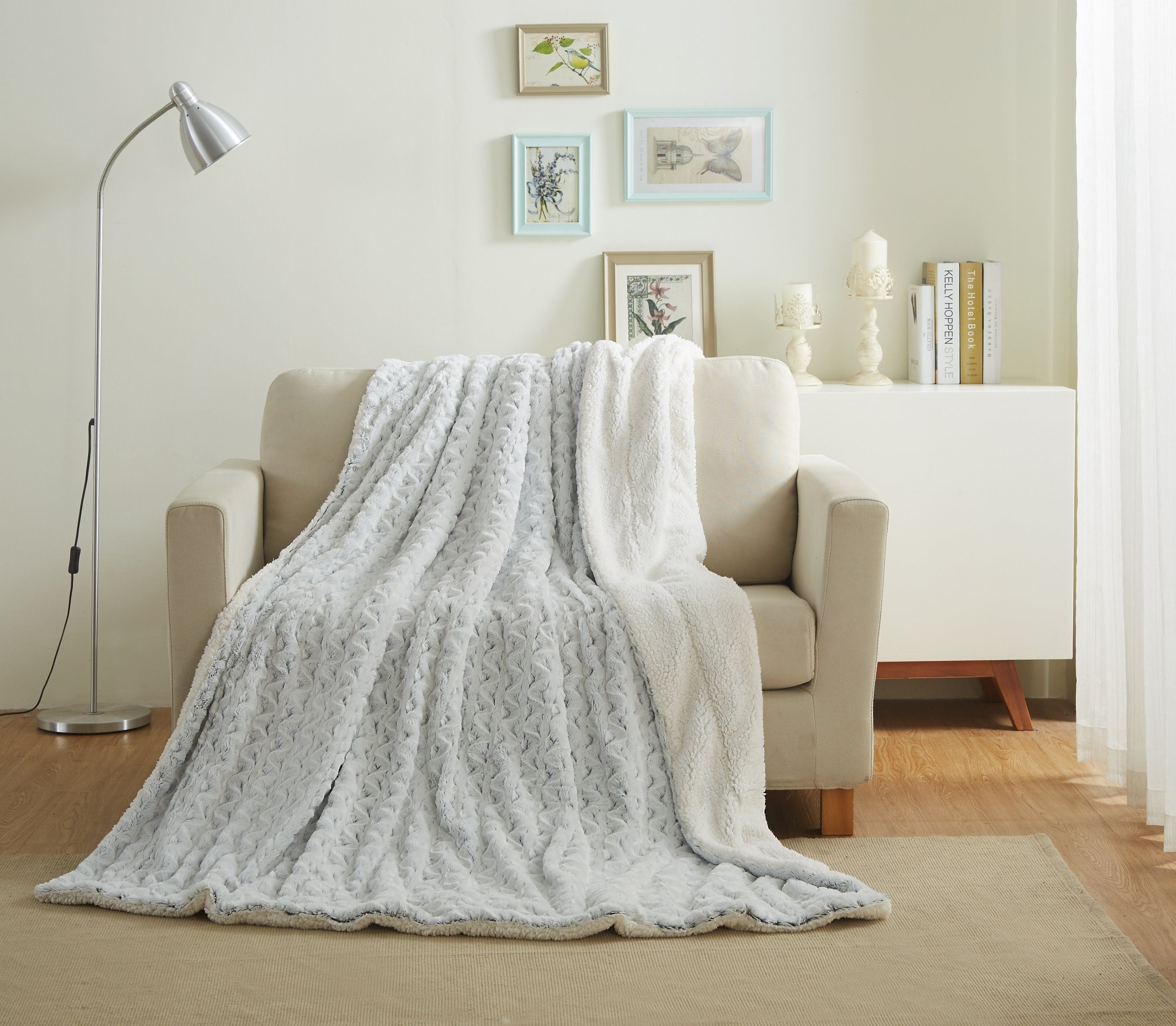 Tache Faux Fur Snowy Owl Super Soft Throw Blanket (#17) - Tache Home Fashion