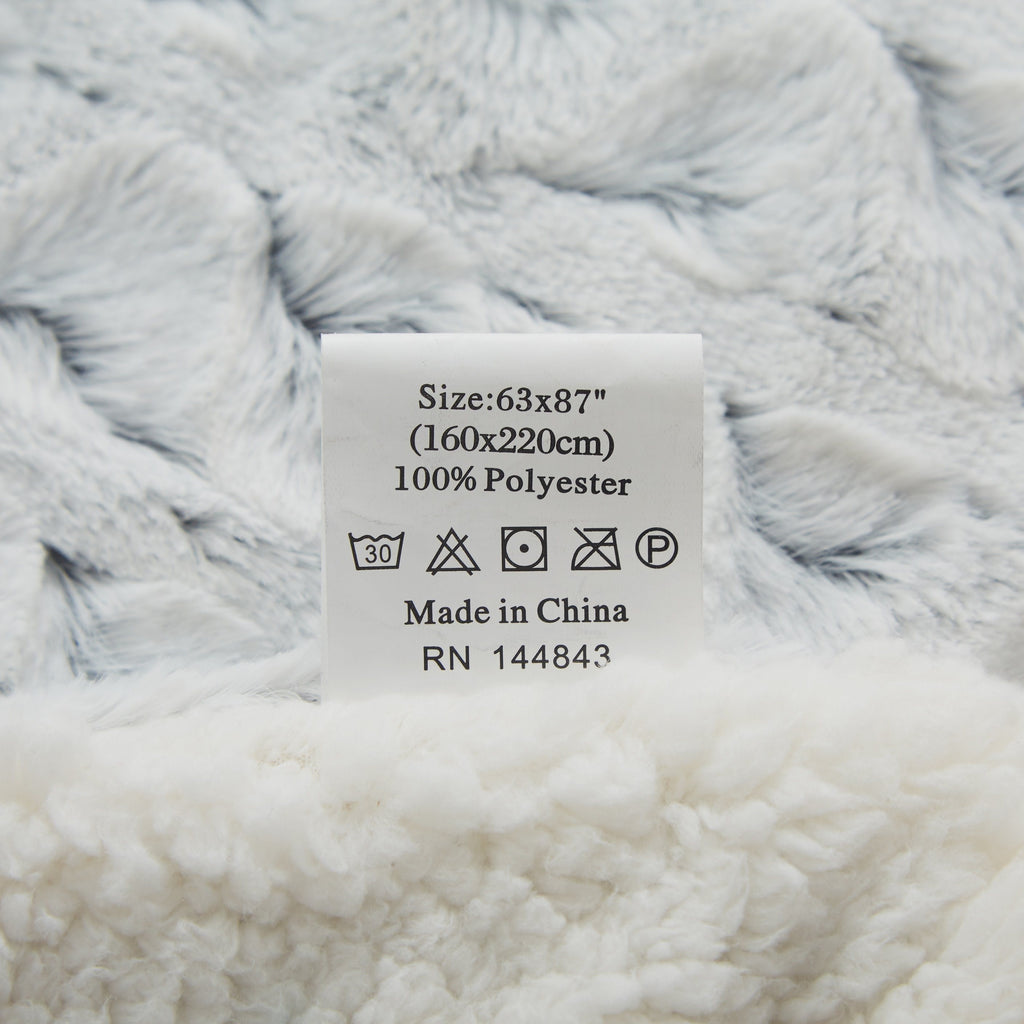 Tache Faux Fur Snowy Owl Super Soft Throw Blanket (#17)