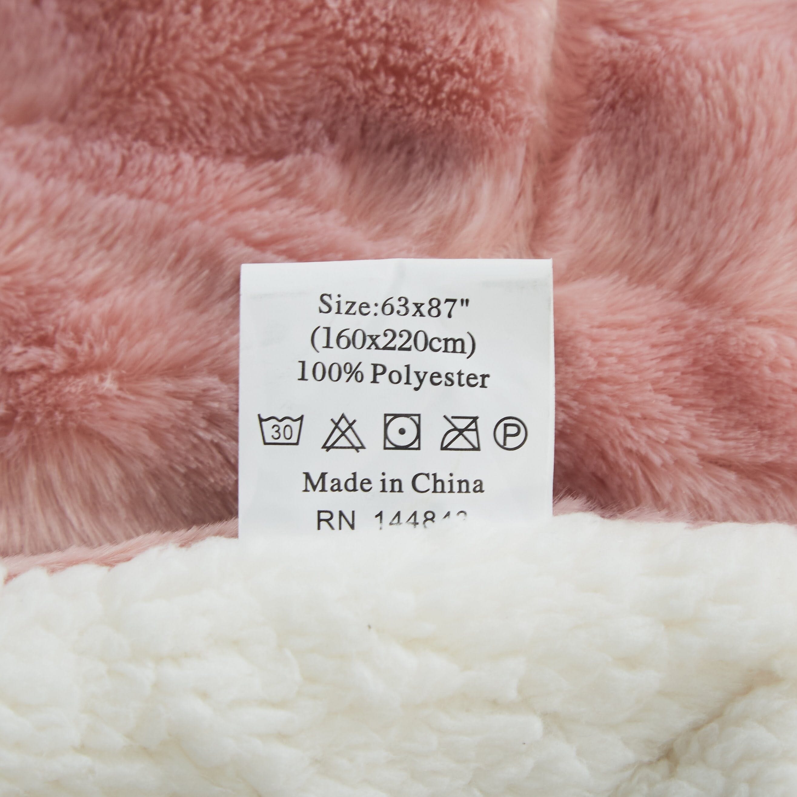 Tache Faux Fur Dusty Rose Pink Throw Blanket (#7) - Tache Home Fashion