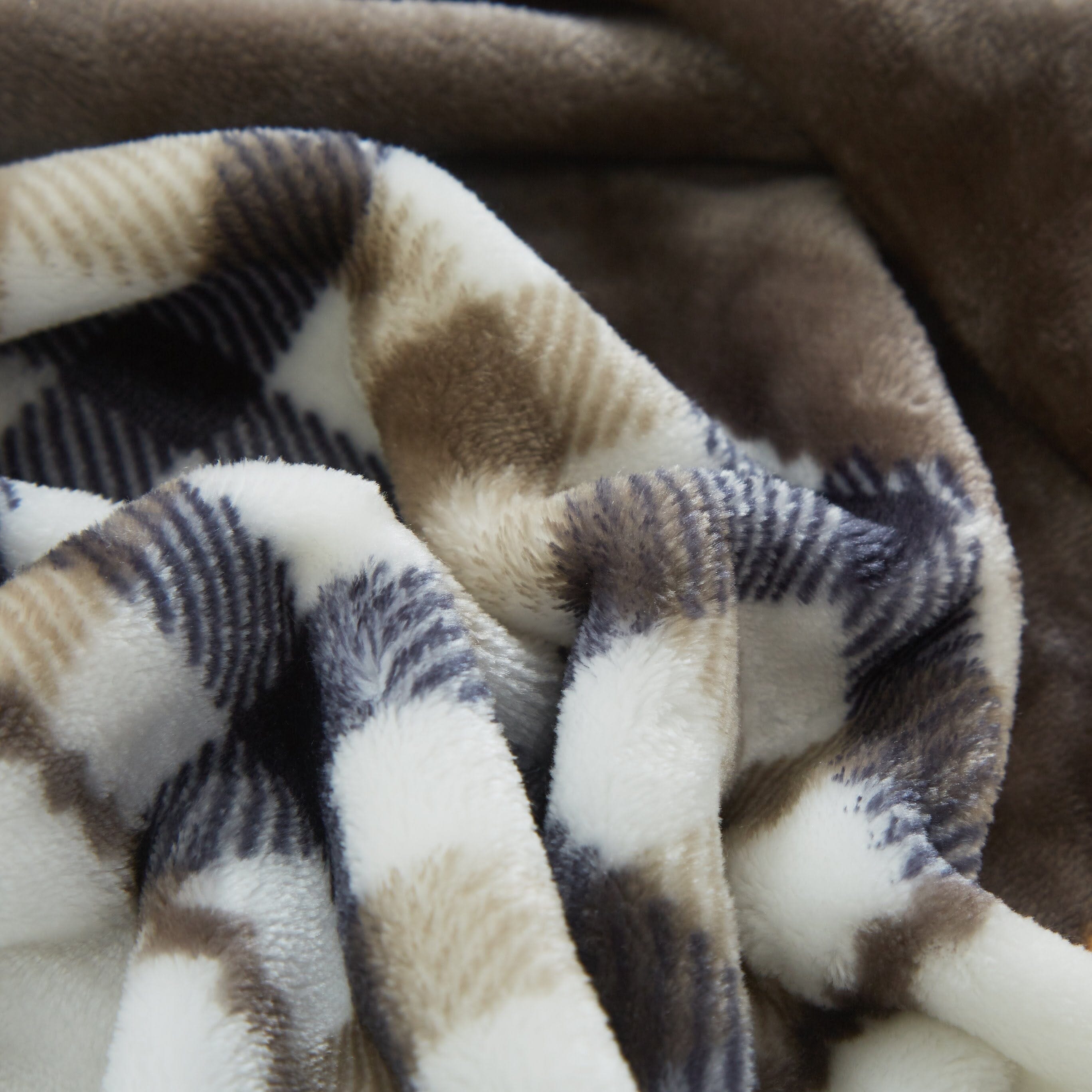 Tache Buttermilk Fall Yellow Brown Farmhouse Super Soft Plaid Patchwork Throw Blanket (4026) - Tache Home Fashion