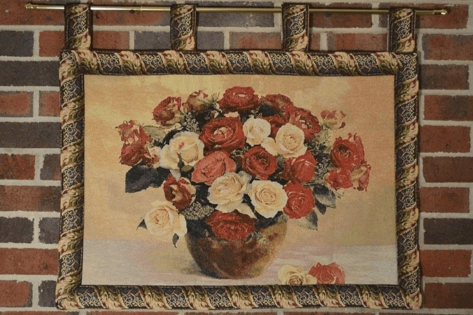 Tache Tapestry Red Rose Bouquet Valentine's Proposal Wall Hanging Art 27 x 20 (12442E) - Tache Home Fashion