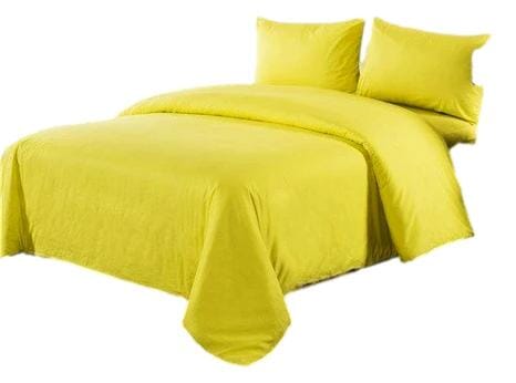 Tache Cotton Sunny Yellow Comforter Set With Zipper Cover - Tache Home Fashion