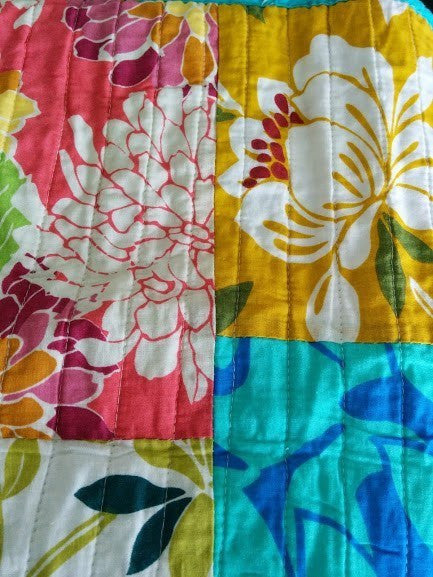 Tache 2 Piece Cotton Colorful Flower Power Party Patchwork Cushion Cover (FloralPatchwork-CC) - Tache Home Fashion