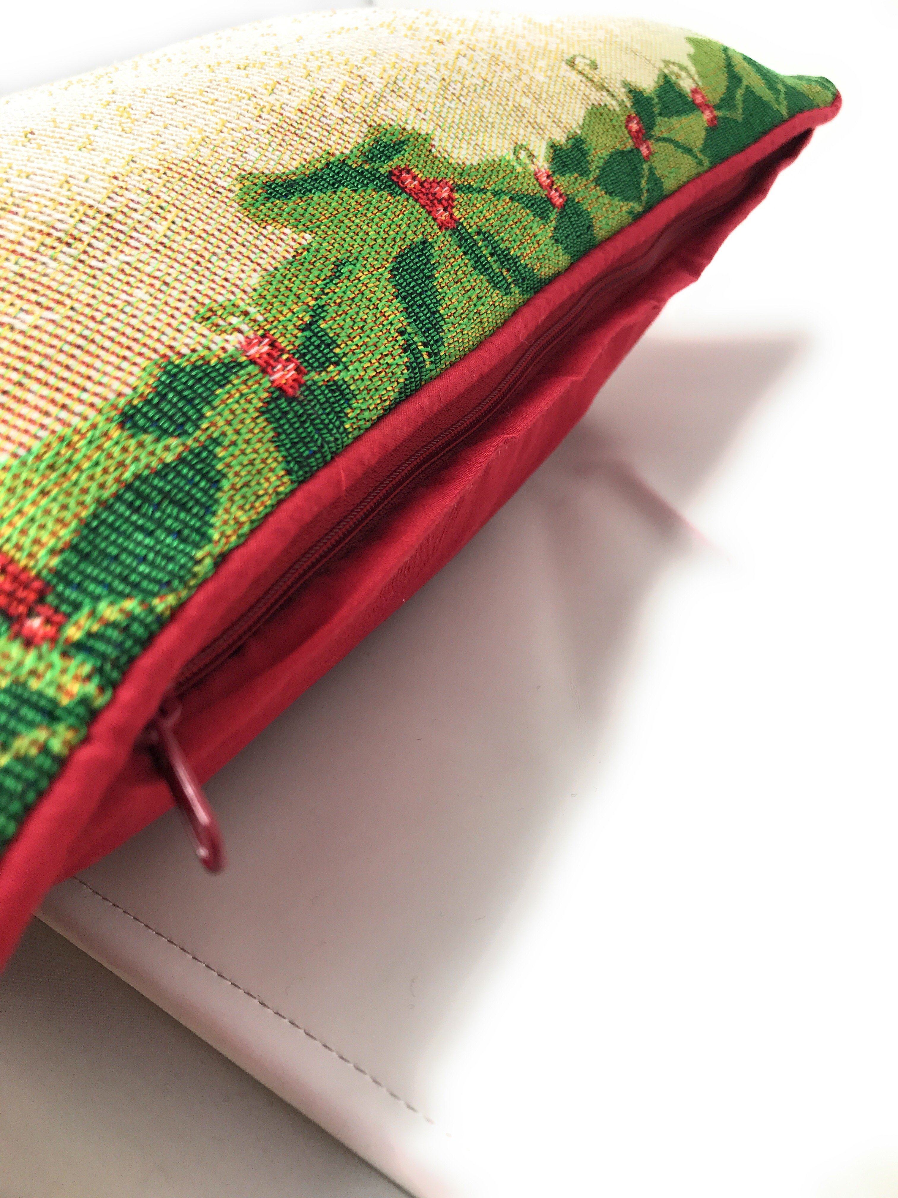 Tache Festive Christmas Holiday Hang My Stockings By the Fireplace Throw Pillow Cover (12910CC) - Tache Home Fashion