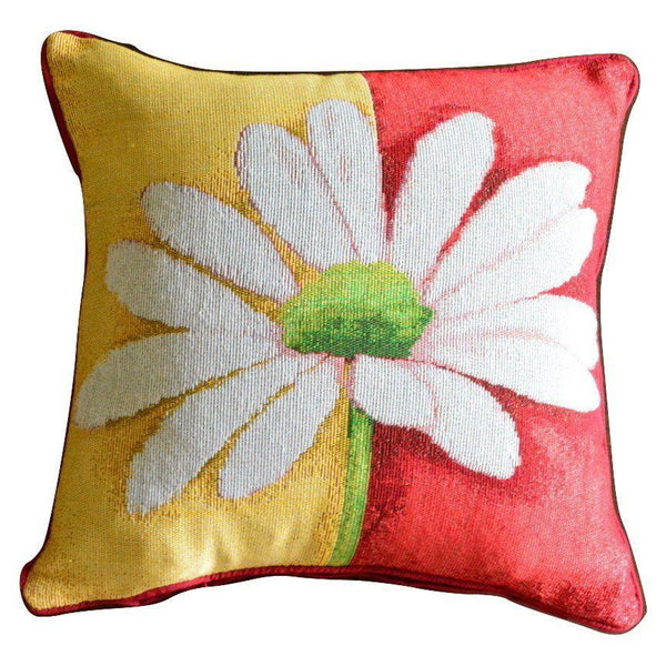 Tache Floral Loves Me Not Daisy Tapestry Throw Pillow Cover 9046