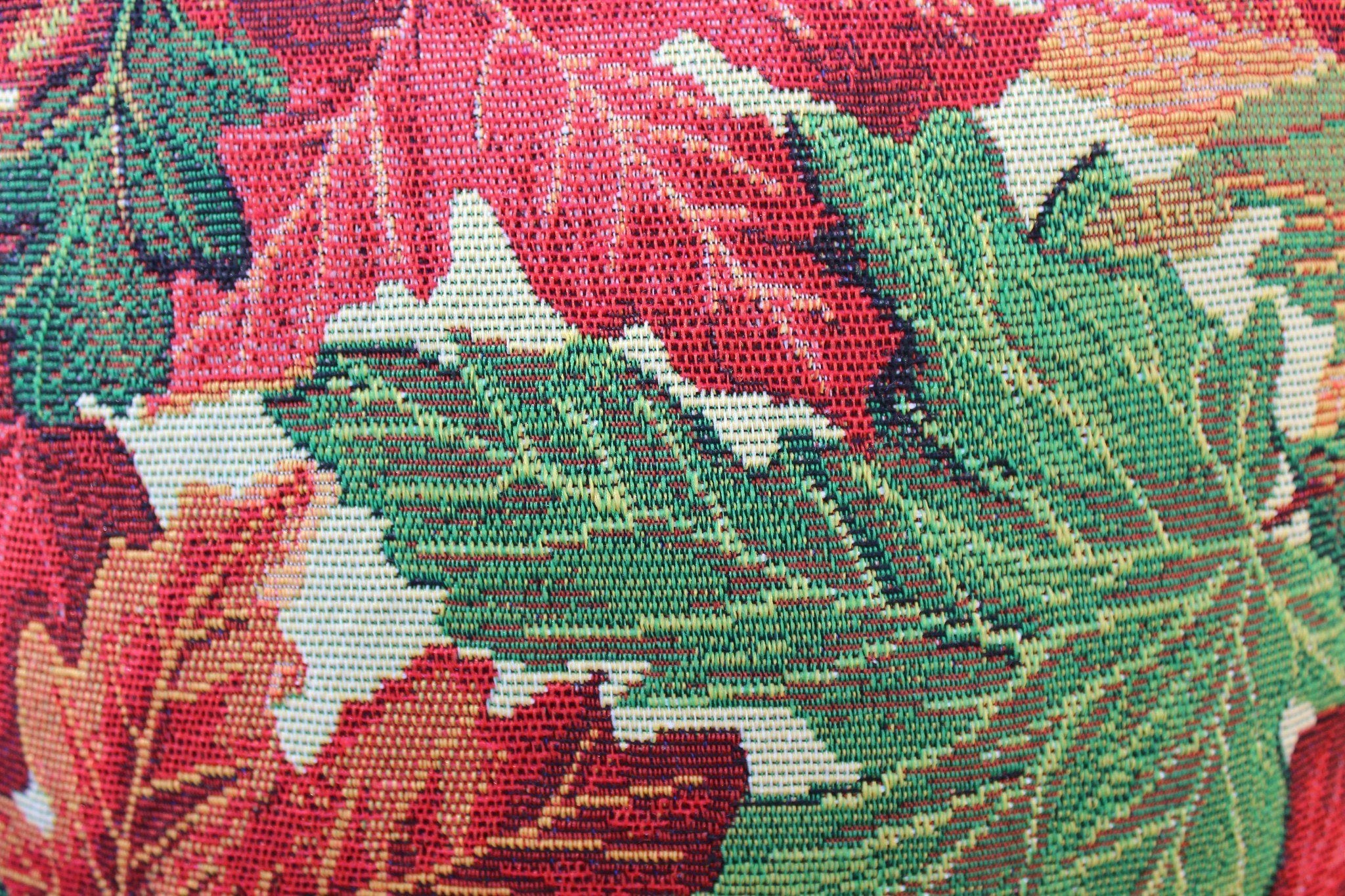 Autumn Leaves Needlepoint Pillow