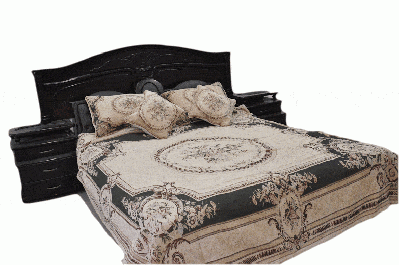 Tache Chenille Green Forest Tapestry Bedspread Set Twin (DSC0012-C) - Tache Home Fashion