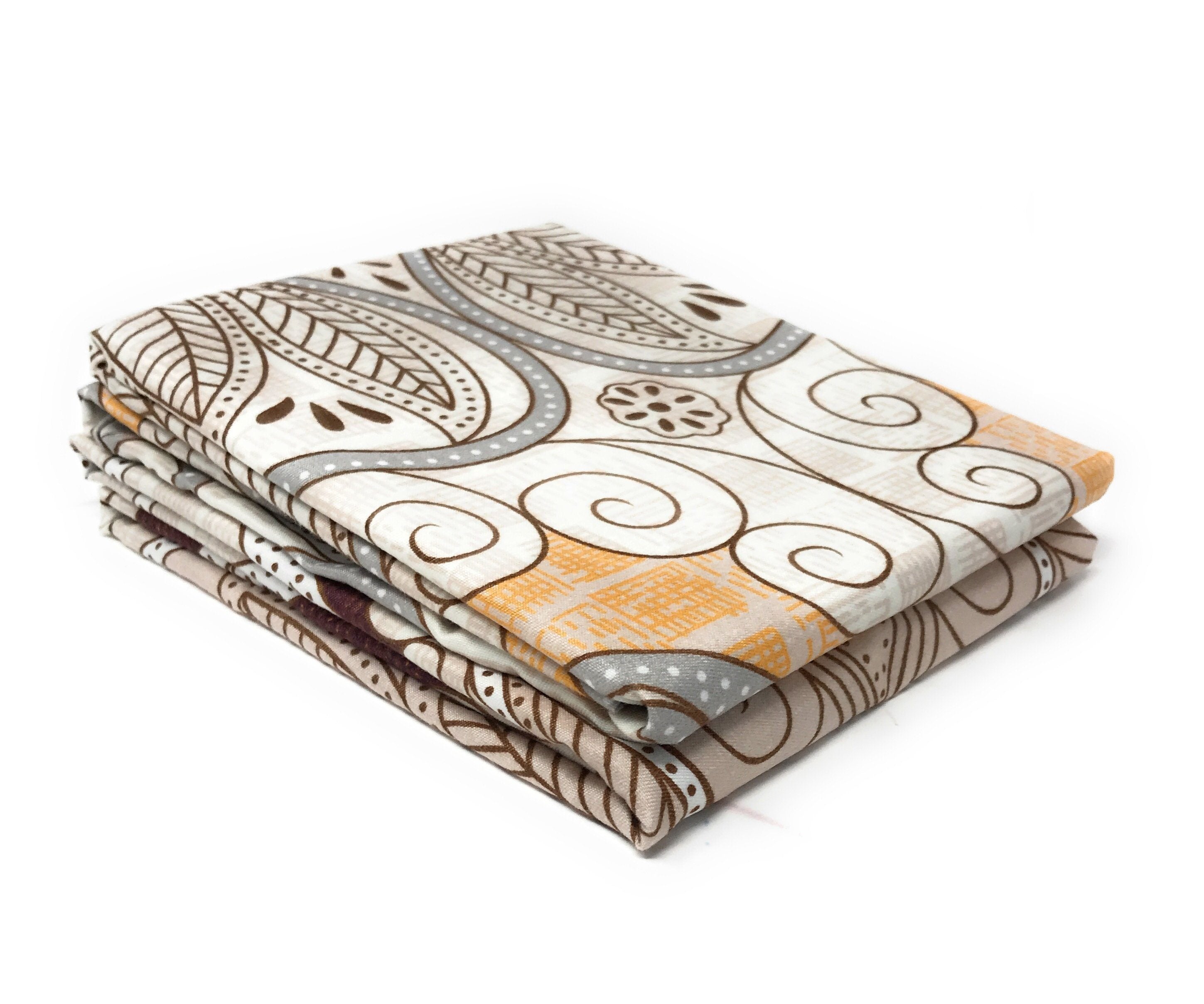 Tache Maroon Mandala Ivory Damask Pillowcases (2131-PC) - Tache Home Fashion