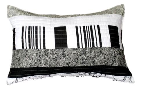 Tache Cotton Black White Gray Modern New York Penthouse Pillow Sham 2-Pieces (DXJ107075) - Tache Home Fashion