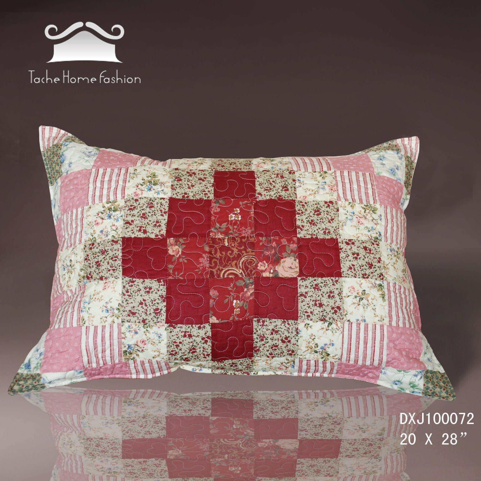 Tache Sweetheart Diamond 2 Piece Pillow Sham (PCSD-DXJ100072) - Tache Home Fashion