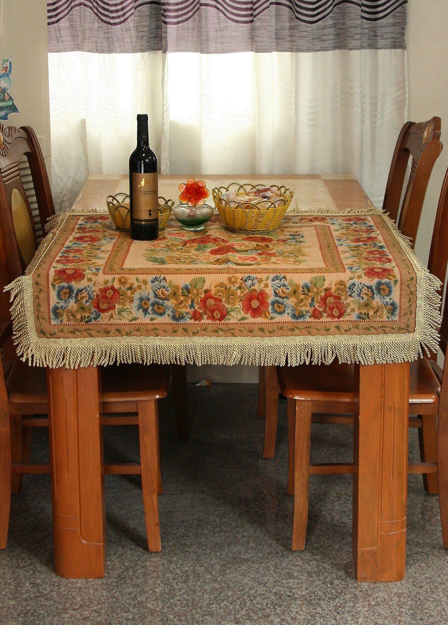 Tache Colorful Floral Country Rustic Morning Meadow Tablecloths (3098) - Tache Home Fashion