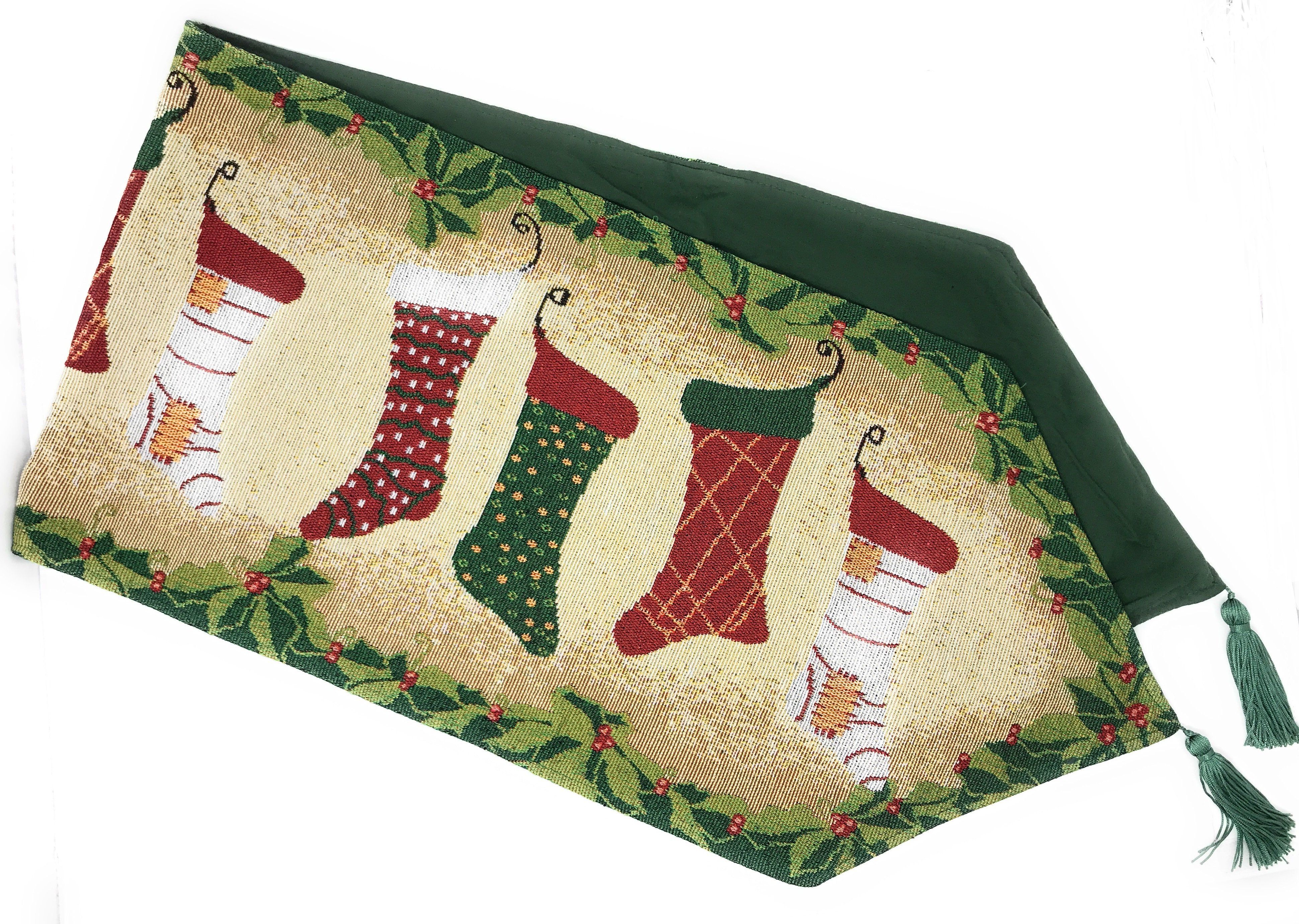 Tache Hang My Stockings By the Fireplace Table Runners (12910) - Tache Home Fashion