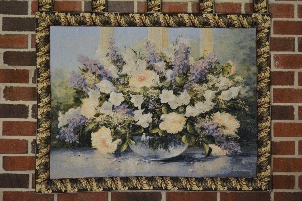 Tache Tapestry Flowering Bouquet Lavender Floral Wall Hanging 33 X 24 (13021) - Tache Home Fashion