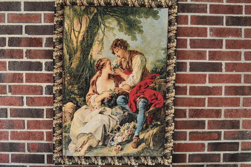 Tache Tapestry Secret Lovers Romantic Rendezvous Wall Hanging Art Mural 33 x 24 (13019) - Tache Home Fashion